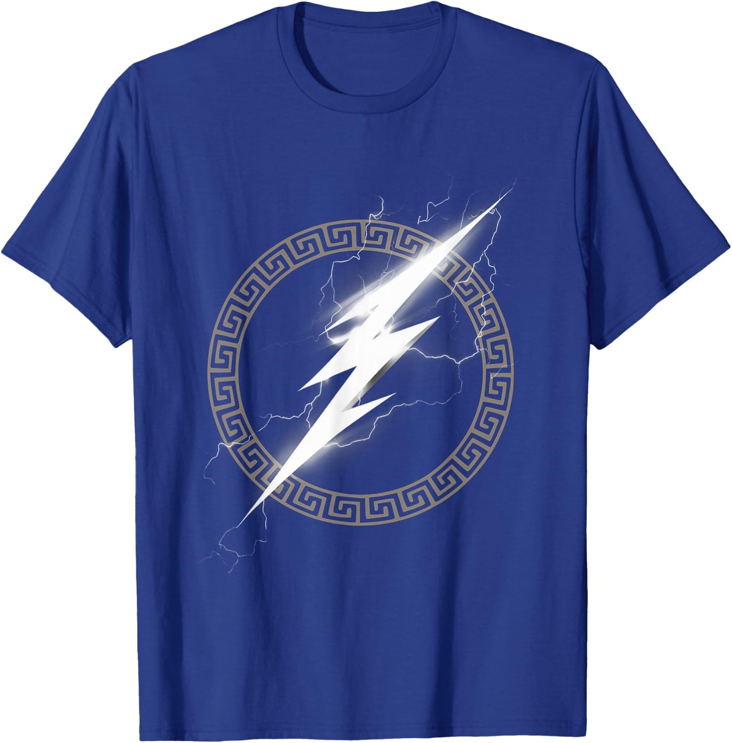 Zeus, ancient Greek god, lightning symbol , Black, S T-Shirt - T-Shirt | Royal