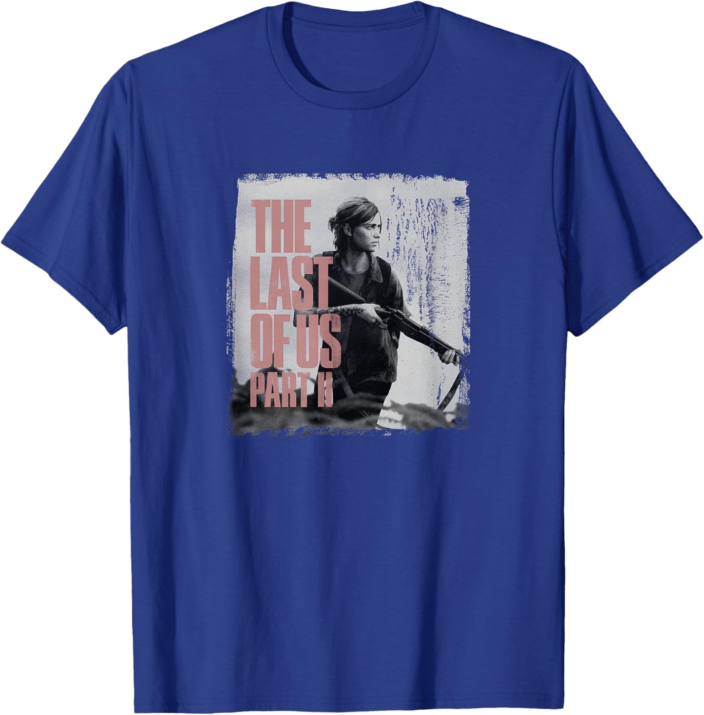 The Last of Us" Ellie & Rifle - Black, Classic Fit, Adult, Short Sleeve T-Shirt - T-Shirt | Royal