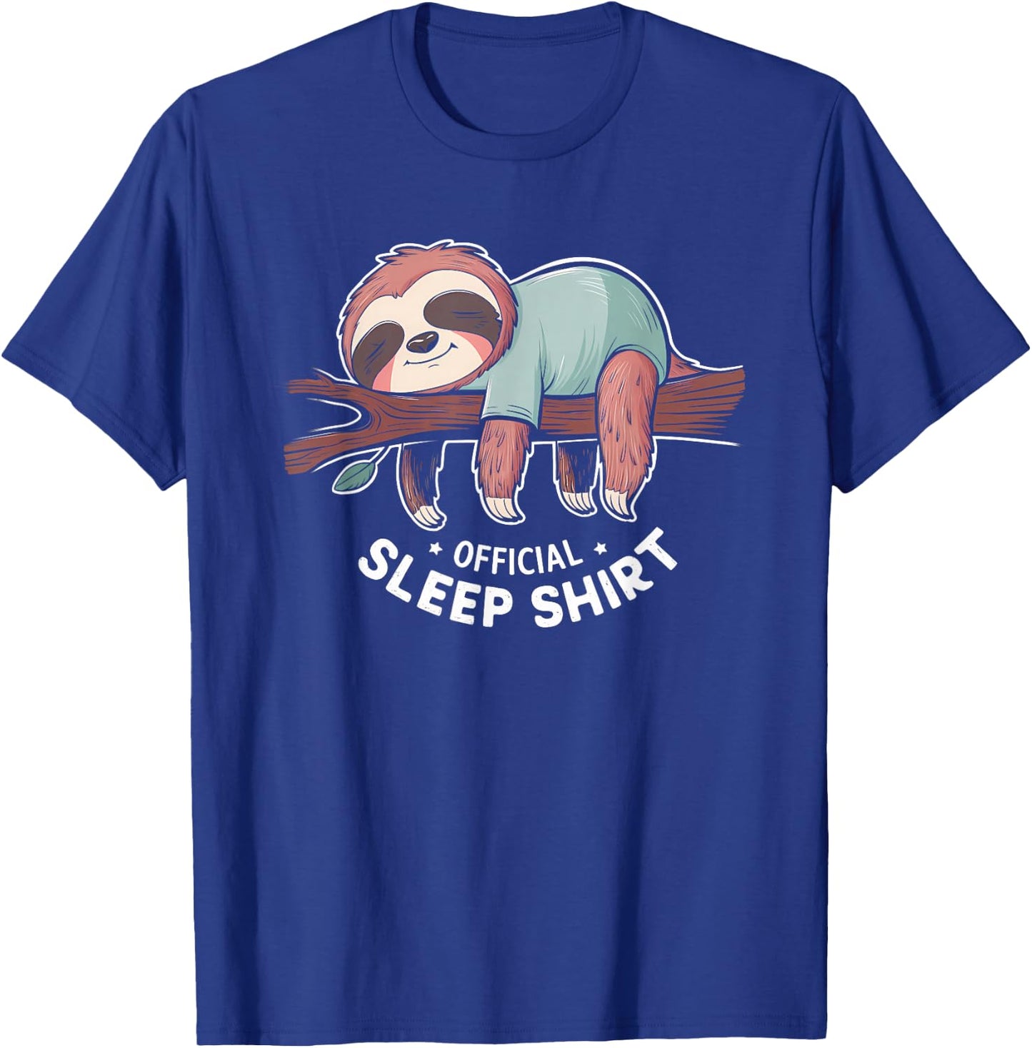 Official Sleep Shirt Sloth Pajamas Nightgown T-Shirt - T-Shirt | Royal