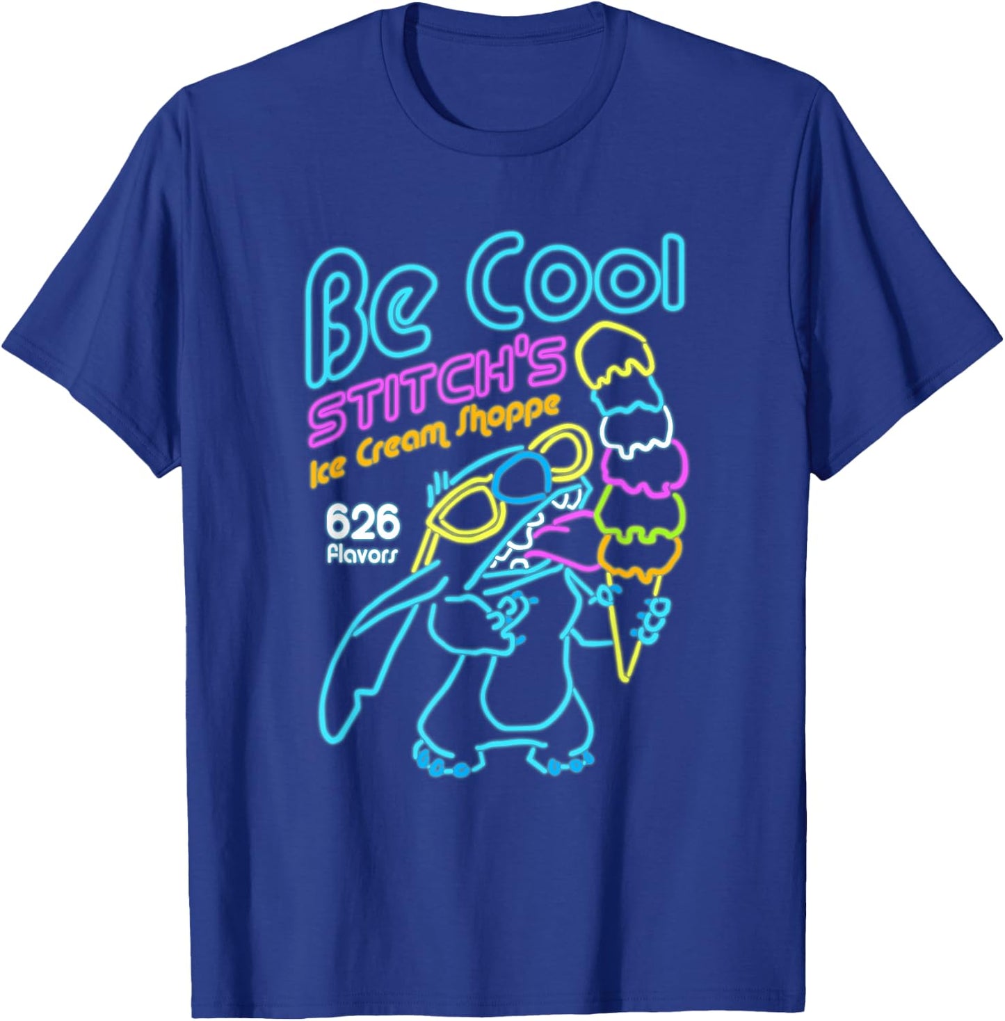 Disney Lilo & Stitch Be Cool Stitch's Ice Cream Shoppe T-Shirt - T-Shirt | Royal