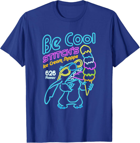 Disney Lilo & Stitch Be Cool Stitch's Ice Cream Shoppe T-Shirt - T-Shirt | Royal