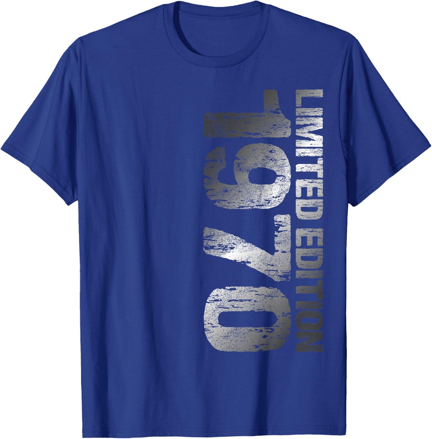 1970 Man Woman 53rd Birthday Limited Edition 53 , black T-Shirt - T-Shirt | Royal