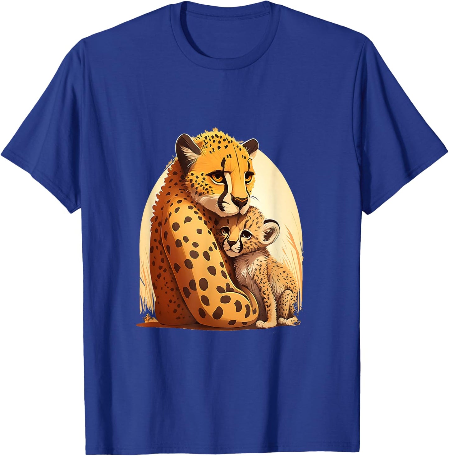 Zookeeping Mother Animal Lover Mom And Baby Cheetah T-Shirt - T-Shirt | Royal