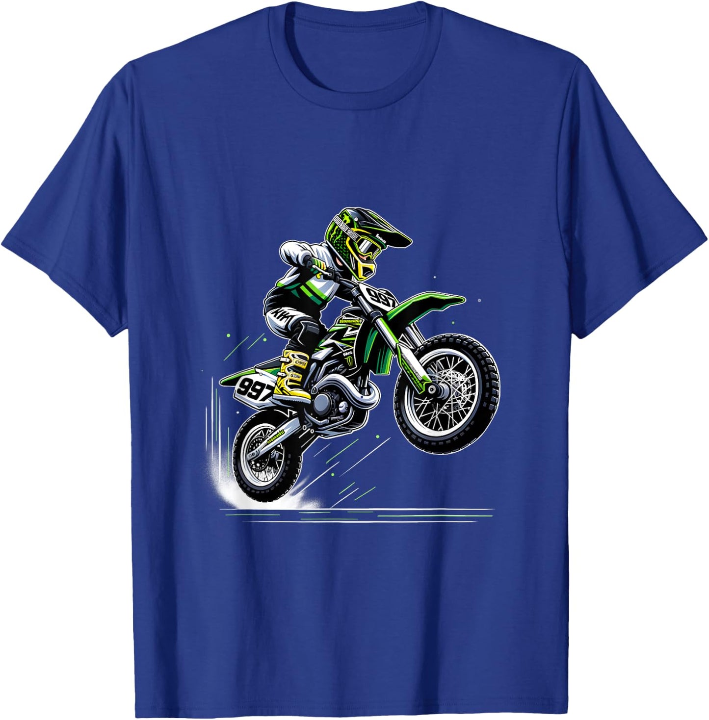 Motorcross Jungen Dirtbike T-Shirt - T-Shirt | Royal