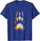 Bear Pride Paw Print Gay Men LGBT Bear Flag T-Shirt - T-Shirt | Royal