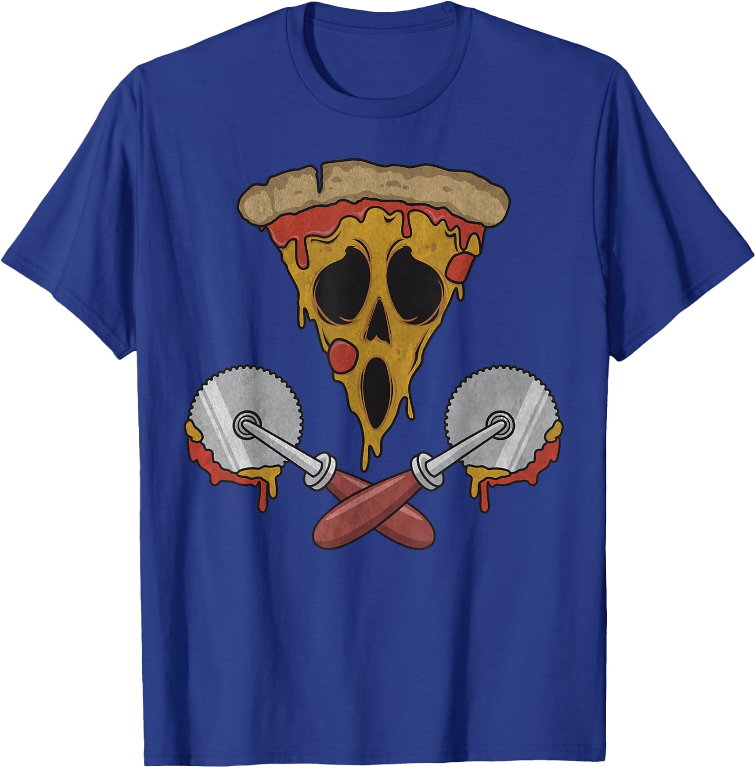 Funny Pizza Design Women Pizza Themed Pizza Lover T-Shirt - T-Shirt | Royal