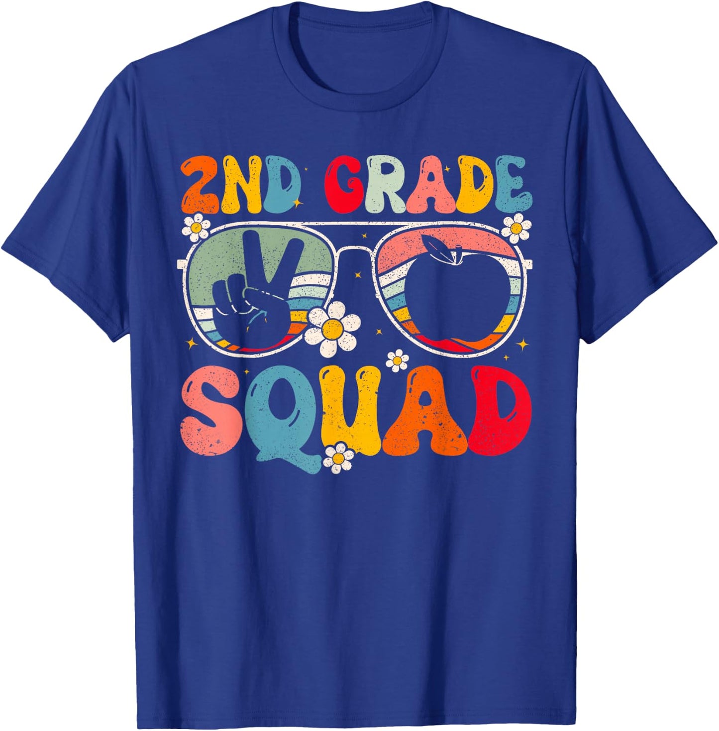 2nd Grade Squad Second Grade Teacher Student Back To School T-Shirt - T-Shirt | Royal