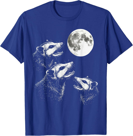 Opossum Howling At Moon T-Shirt - T-Shirt | Royal