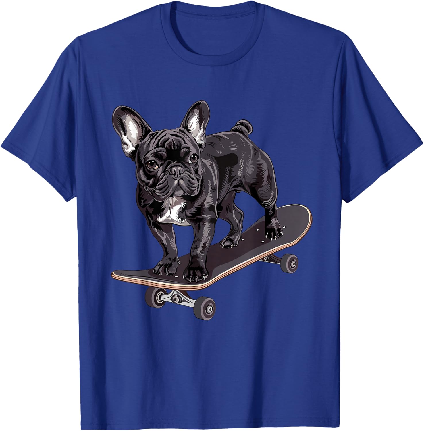 French Bulldog skateboard T-Shirt - T-Shirt | Royal
