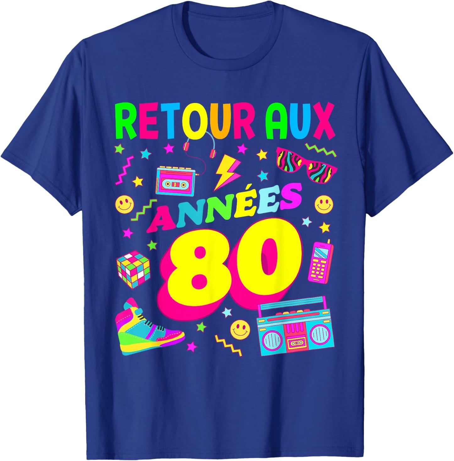 Party 80s Birthday Party 80s Retro Style T-Shirt - T-Shirt | Royal