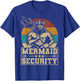 Mermaid Security Bday Costume Merman Birthday Party Outfit T-Shirt - T-Shirt | Royal