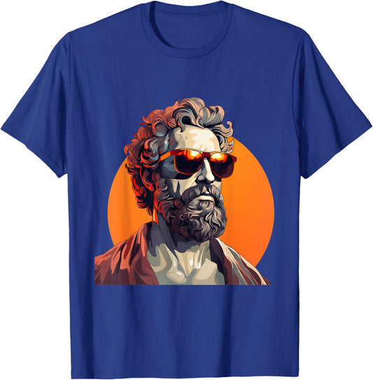 Marcus Aurelius mit Sonnenbrille T-Shirt - T-Shirt | Royal