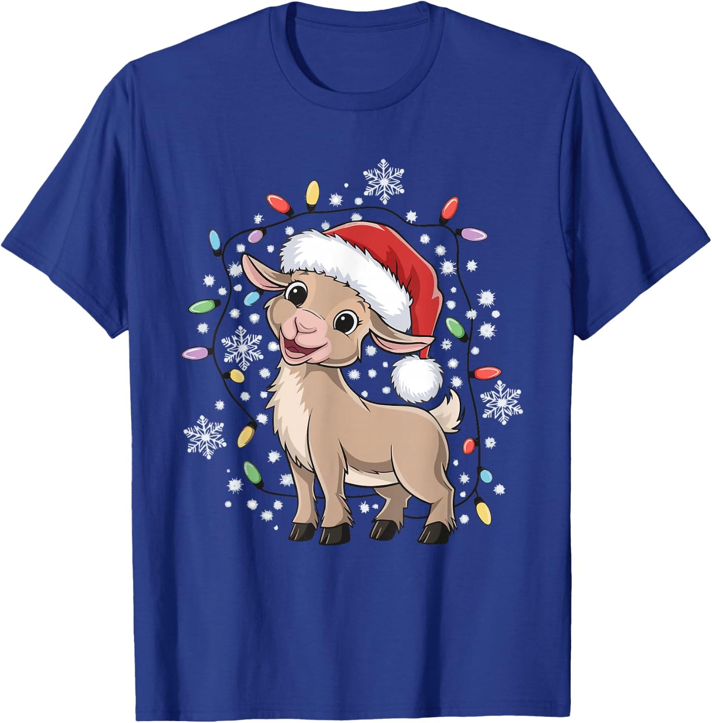 Goat Christmas T-Shirt - T-Shirt | Royal