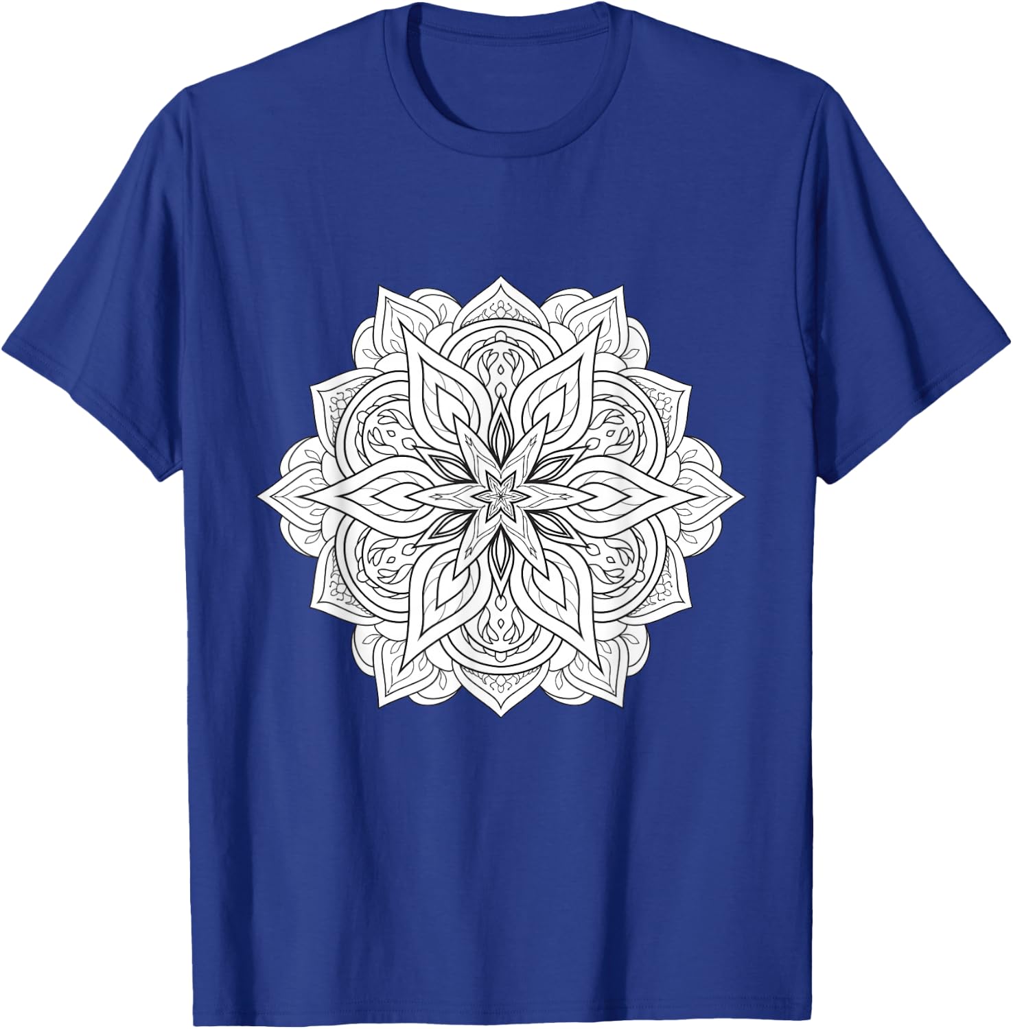 Mandala Zum Ausmalen Malen Geschenk Yoga T-Shirt - T-Shirt | Royal