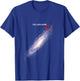 Galaxy Science Geek Du bist hier Space T-Shirt - T-Shirt | Royal