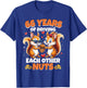 66th Wedding Anniversary 66 Years Of Driving Each Other Nuts T-Shirt - T-Shirt | Royal