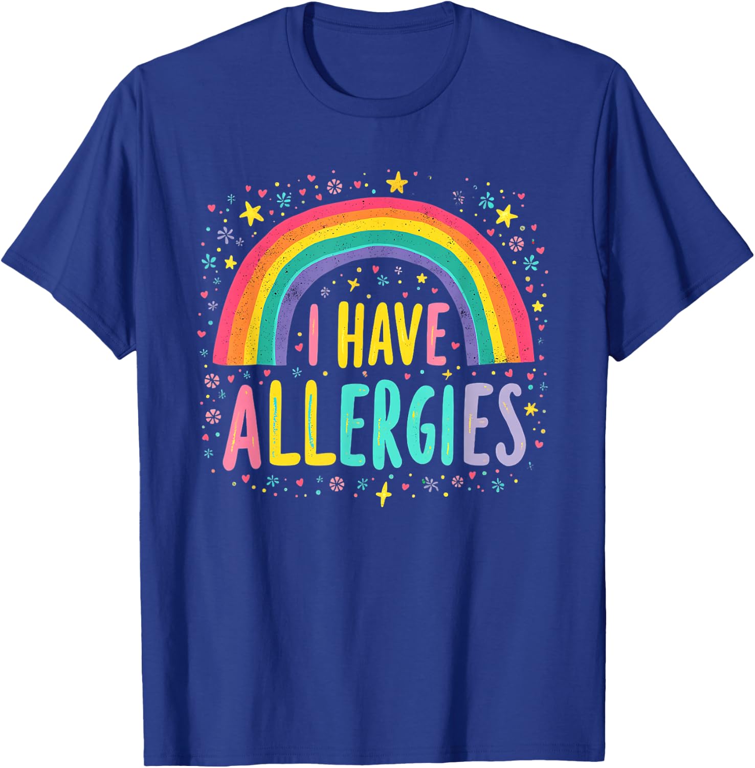 I Have Allergies Funny Retro Offensive Inappropriate Meme T-Shirt - T-Shirt | Royal