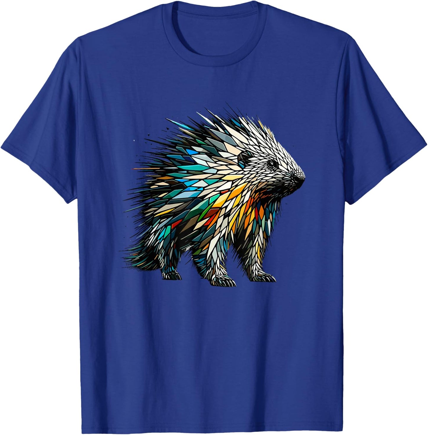 Polygon Art Porcupine Porcupines Quill Pig T-Shirt - T-Shirt | Royal