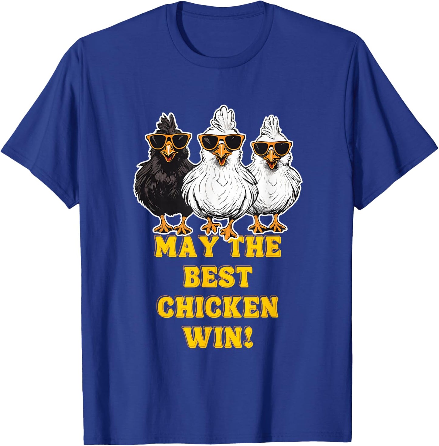 Chicken Races Chicken Running Team funny chicken Racing T-Shirt - T-Shirt | Royal