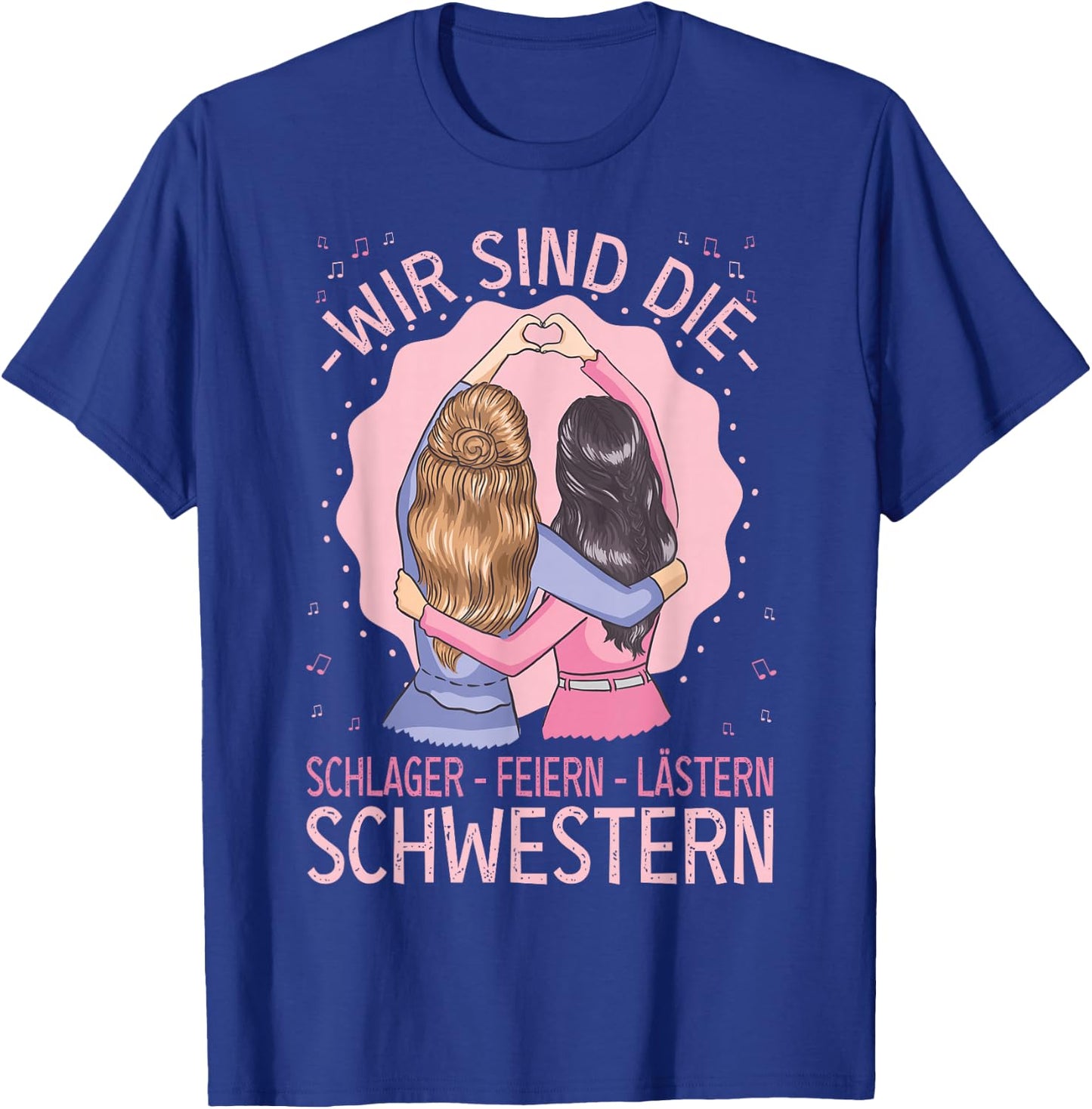 Schlager Feiern Lästern Schlageroutfit Party , black, s T-Shirt - T-Shirt | Royal