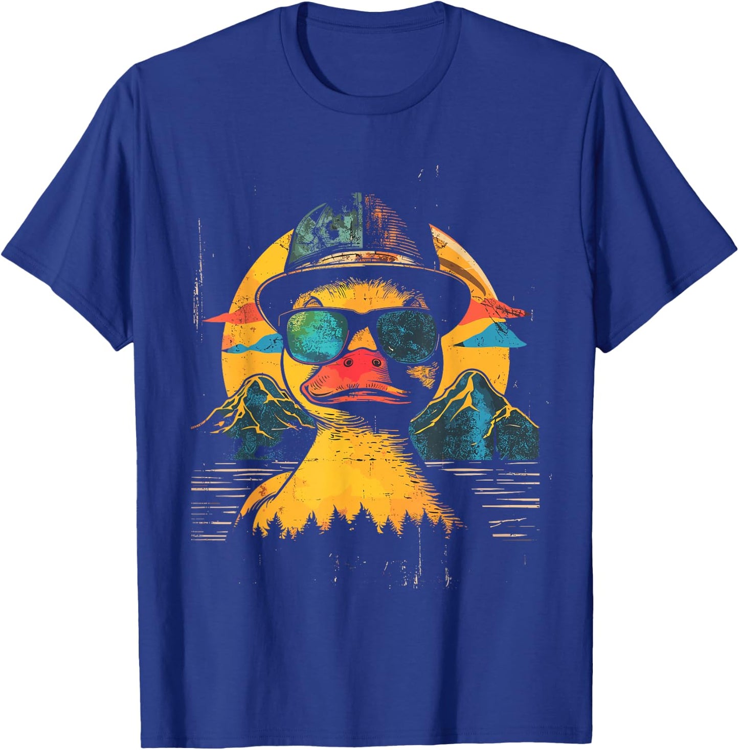 Rubber Duck Vintage Rubber Duckie Retro T-Shirt - T-Shirt | Royal
