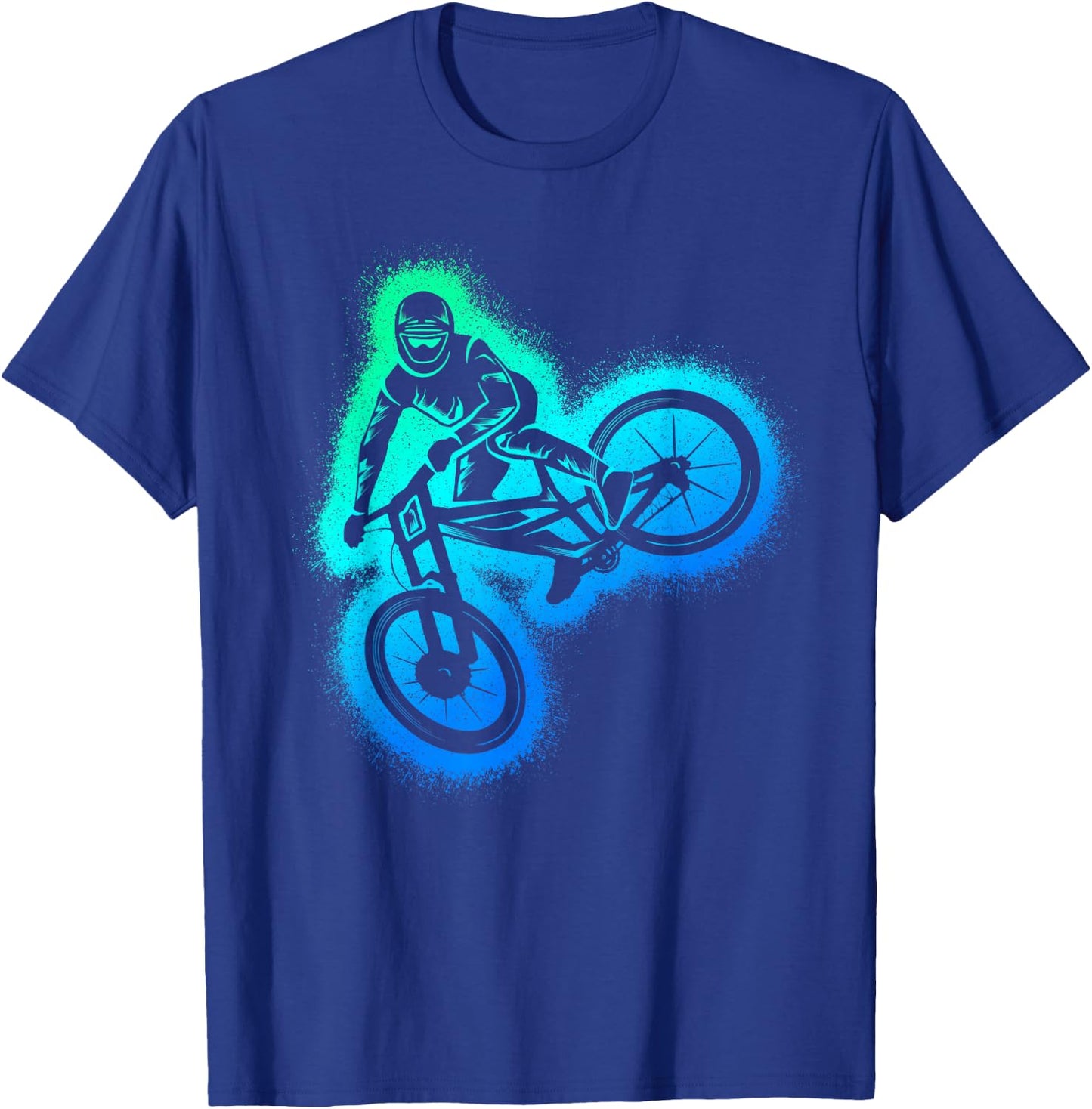MTB Mountain Bike Downhill Kinder Herren Jungen Mountainbike T-Shirt - T-Shirt | Royal