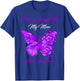 Butterfly I Wear Purple For My Mom Lupus Awareness T-Shirt - T-Shirt | Royal
