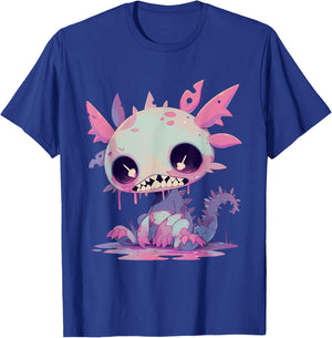 Kawaii Pastel Goth Creepy Cute Zombie Axolotl T-Shirt - T-Shirt | Royal