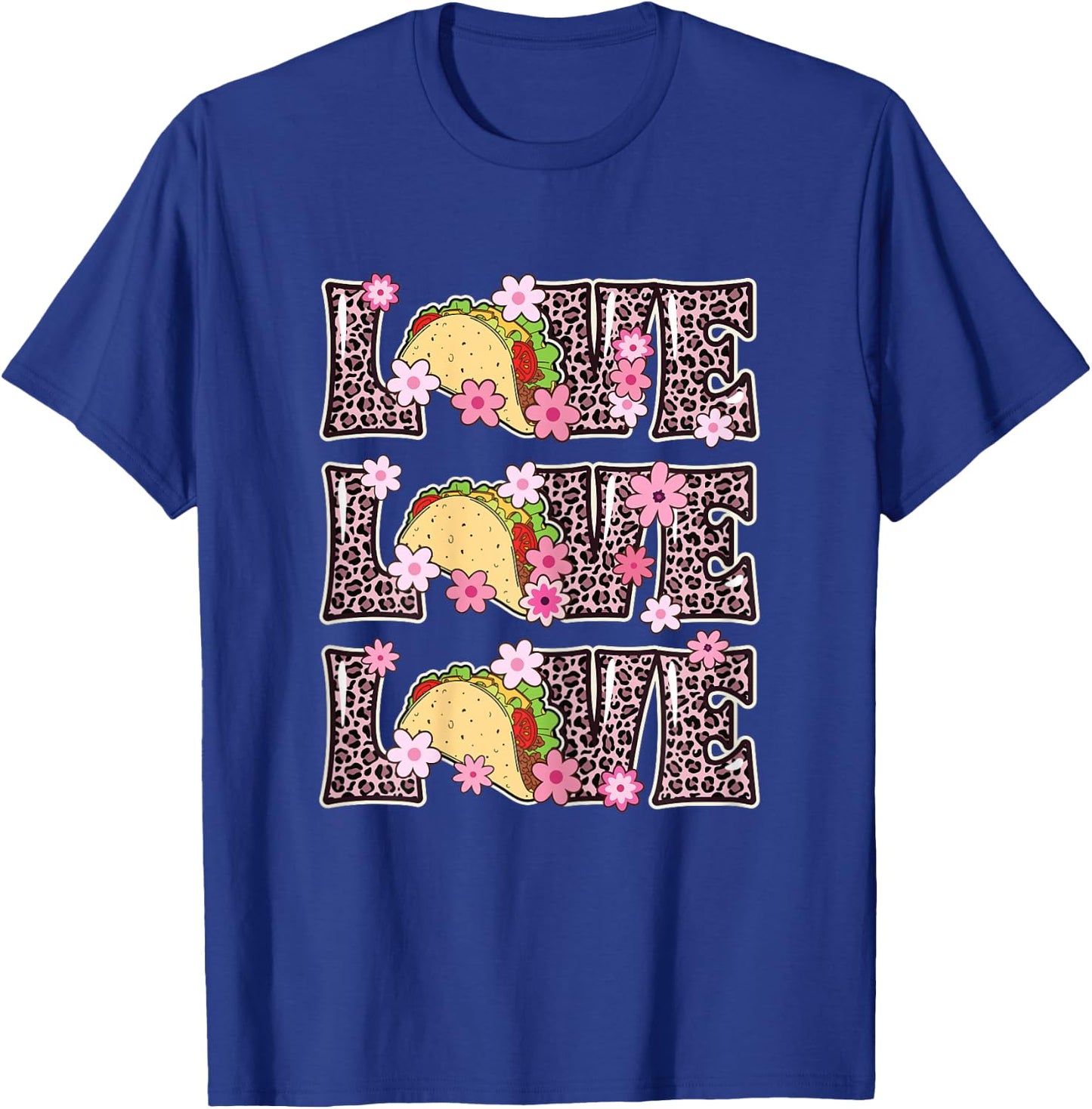 Love Tacos Women Taco Tuesday Outfit Kids Cute Taco Lover T-Shirt - T-Shirt | Royal