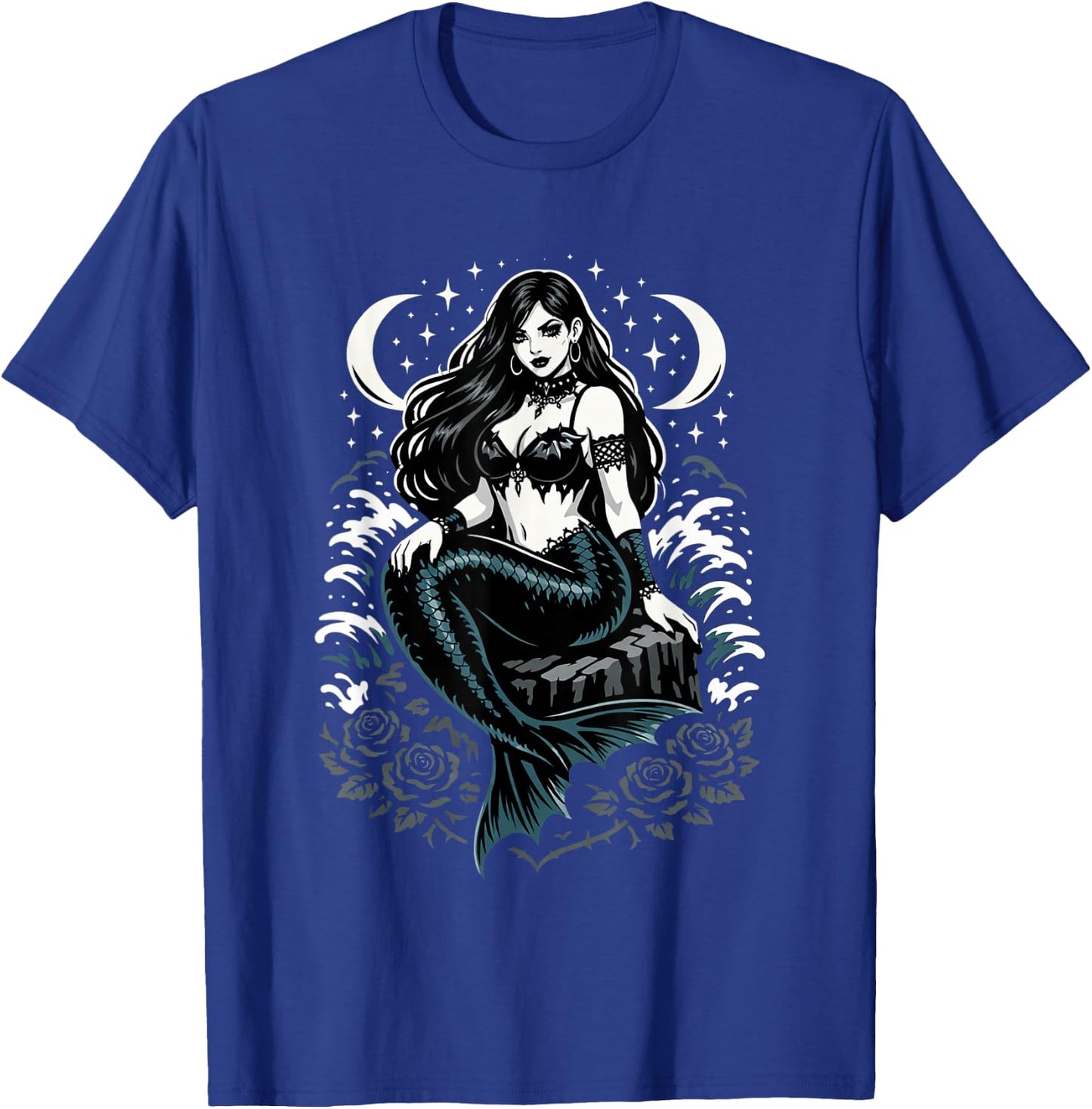 Goth Girls Emo Girl Gothic Goth Mermaid T-Shirt - T-Shirt | Royal