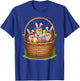 Hedgehog Bunny Easter Basket Egg Easter Day Kids T-Shirt - T-Shirt | Royal