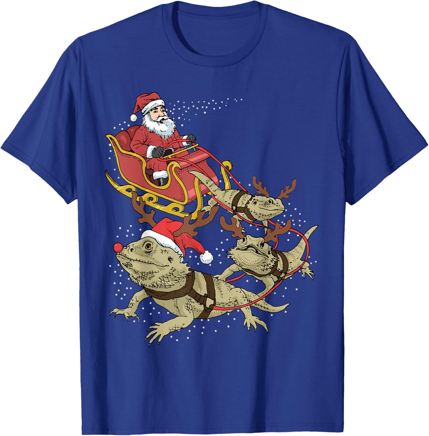 Bearded Dragon Christmas T-Shirt - T-Shirt | Royal