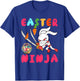 Easter Ninja Cute Bunny With Eggs Basket Costume Ninja Lover T-Shirt - T-Shirt | Royal
