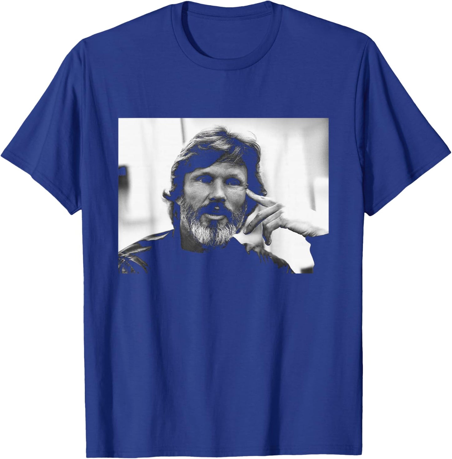Kris Kristofferson Me and Bobby McGee Singer in 1982 T-Shirt - T-Shirt | Royal