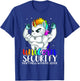 Unicorn Security Dont Mess With My Sister Funny Brother T-Shirt - T-Shirt | Royal