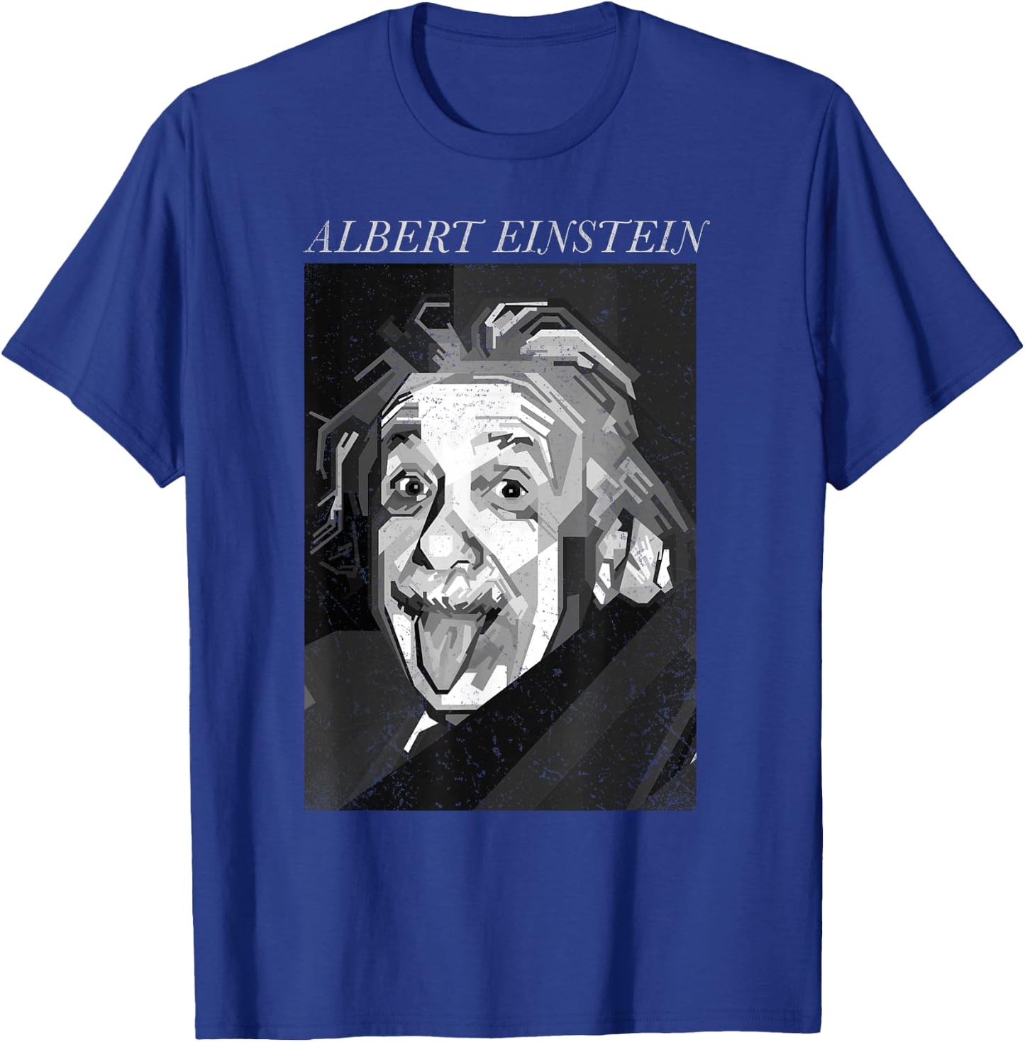 Albert Einstein Logic Quote Front Back , Black, S T-Shirt - T-Shirt | Royal