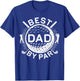 Best Dad By Par Shirt Golfing Dad Men Golf Lover Fathers Day T-Shirt - T-Shirt | Royal