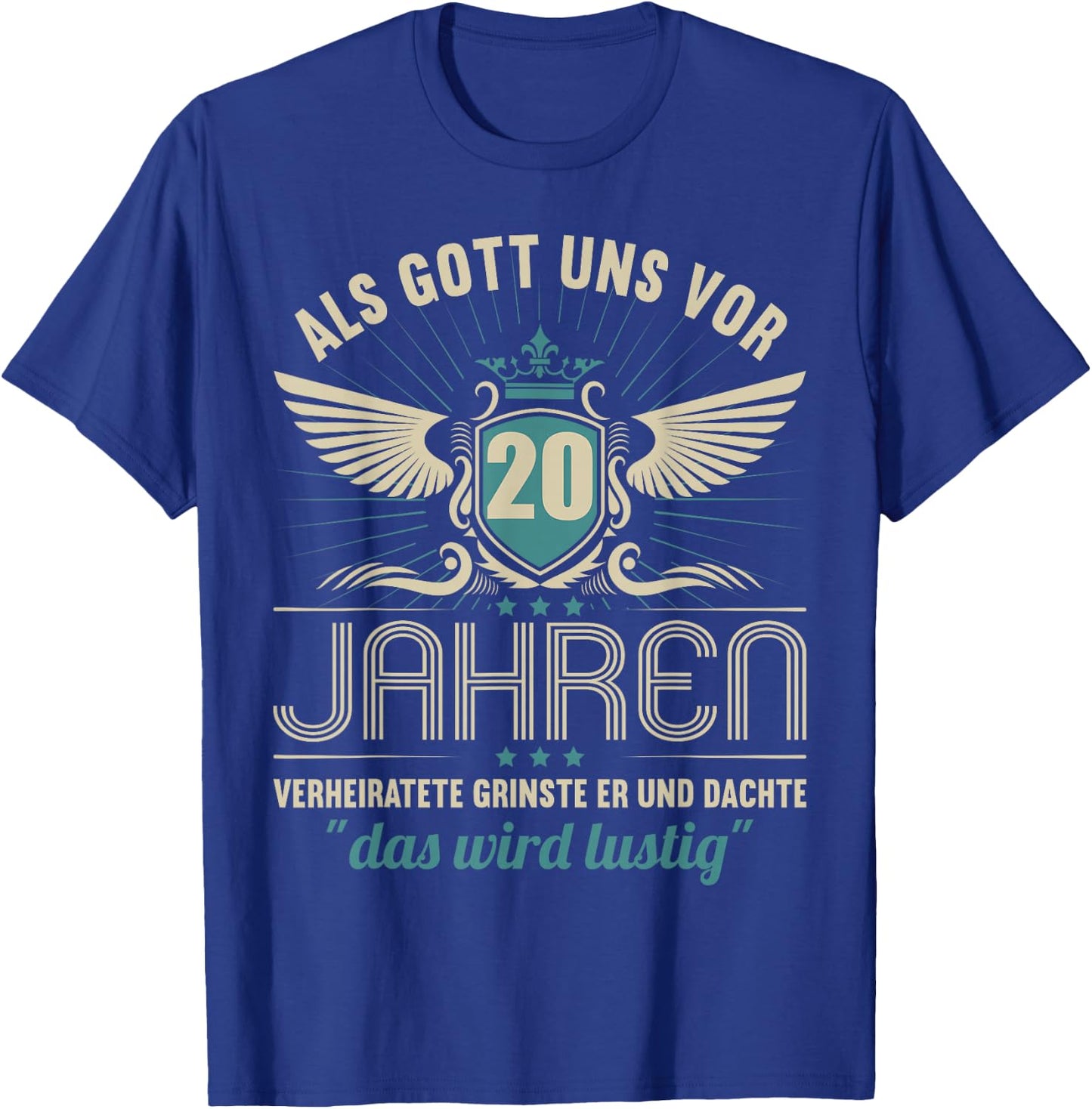 20 Jahre verheiratet bester Ehemann Ehefrau 20.Hochzeitstag T-Shirt - T-Shirt | Royal