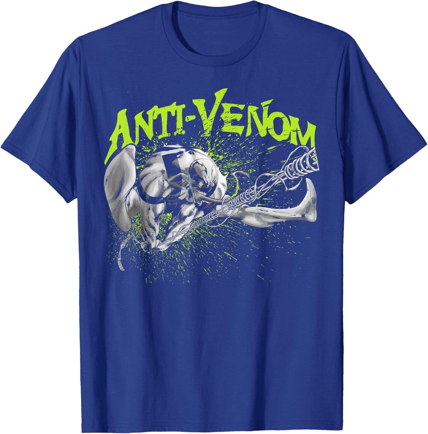 Marvel Venom Anti Venom Swing Splatter Graphic T-Shirt - T-Shirt | Royal