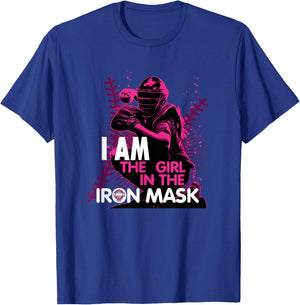 I Am The Girl In The Iron Mask Softball Catcher T-Shirt - T-Shirt | Royal