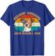 Vintage Retro Usa Flag Freaking JackRussell Terrier Dad T-Shirt - T-Shirt | Royal