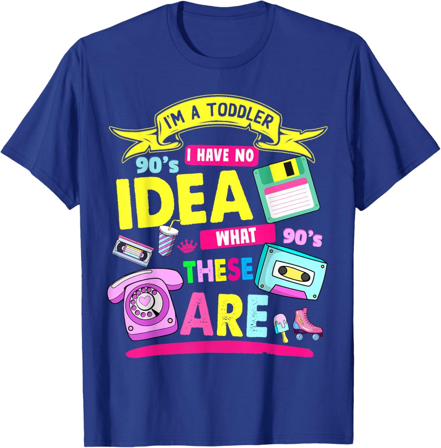 90s Outfit Ideas for Toddlers & 90s Theme Children 90s Nostalgia , black T-Shirt - T-Shirt | Royal