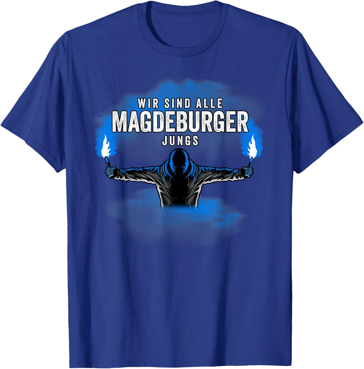 MAGDEBURGER Jungs - Fussball - MAGDEBURG - PYRO - BENGALO T-Shirt - T-Shirt | Royal