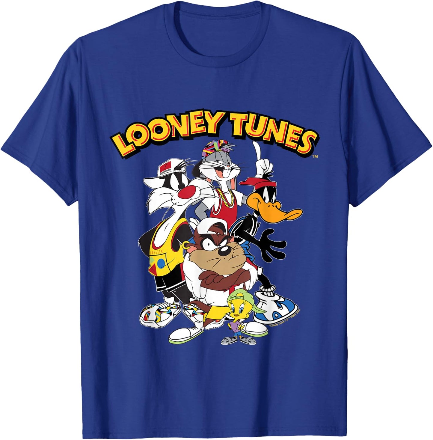 Looney Tunes Sylvester, Taz, Daffy, Bugs T-Shirt - T-Shirt | Royal