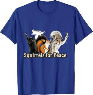 Squirrels for peace for boy T-Shirt - T-Shirt | Royal