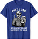 Just a Dad Who Always Came Back with The Milk Father's Day T-Shirt - T-Shirt | Royal
