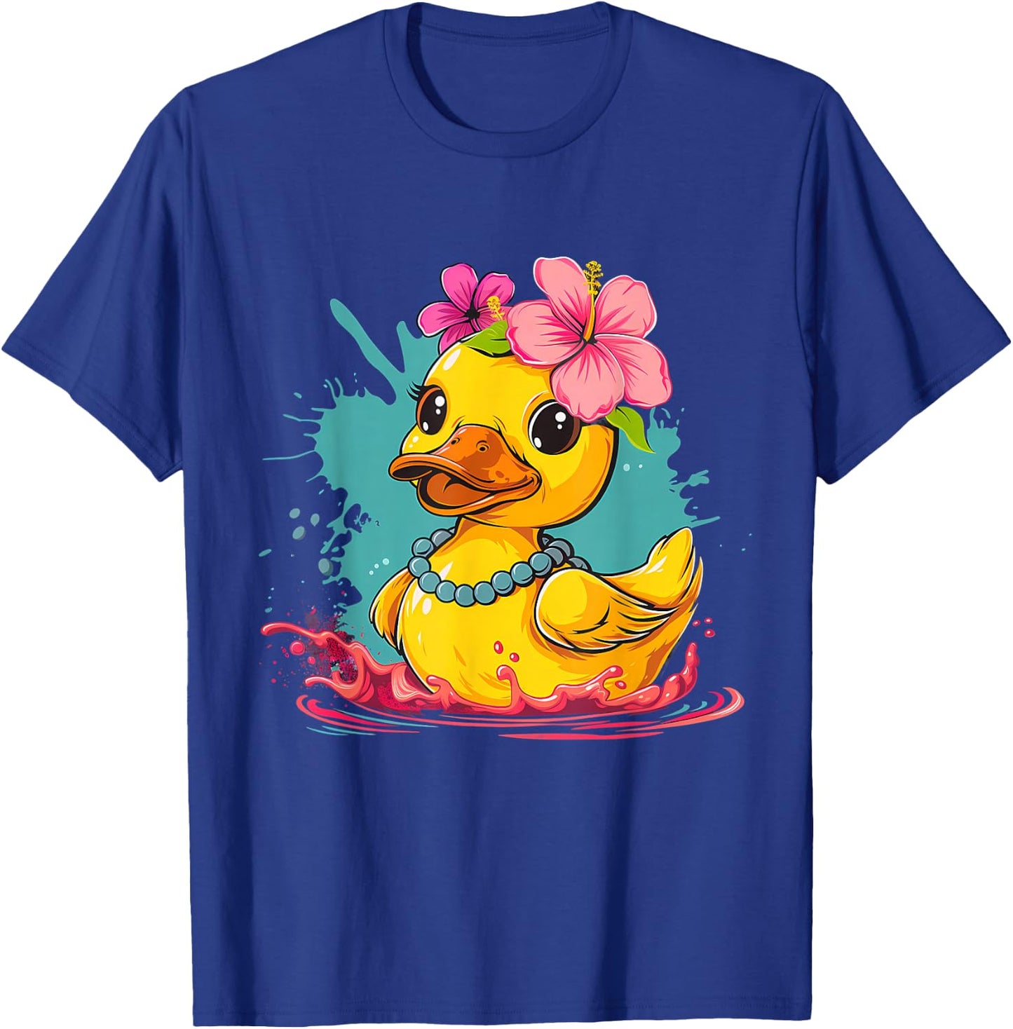 Rubber Duck Rubber Duckie Hawaii Rubber Duckling Hawaiian T-Shirt - T-Shirt | Royal