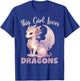 This Girl Loves Dragon for Girls in Pink and Purple , Black, S T-Shirt - T-Shirt | Royal