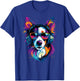 Border Collie mit Sonnenbrille Welpe Süße Border Collies T-Shirt - T-Shirt | Royal