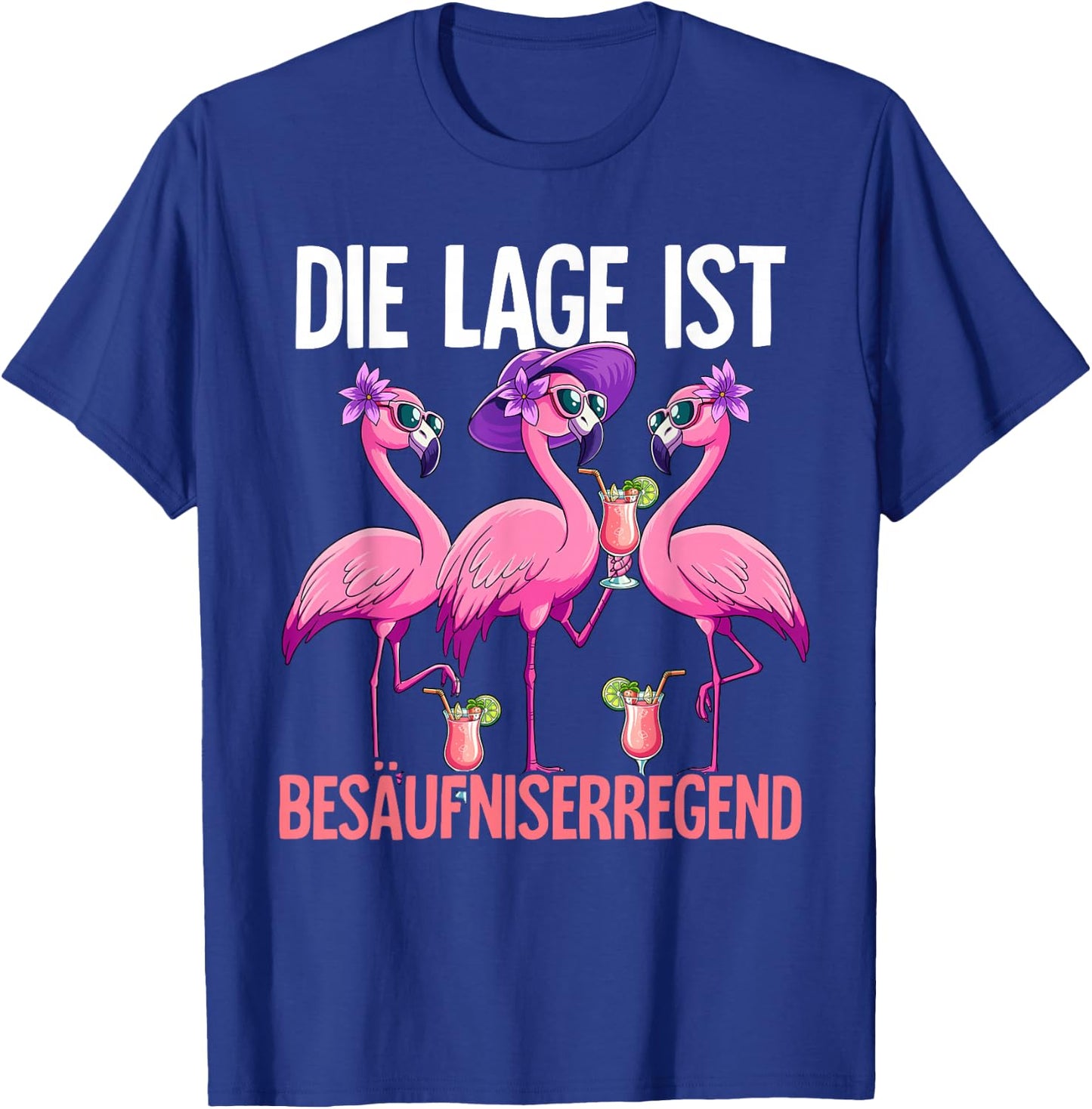 with German Text "Die Lage Ist Besäufniserregend, black T-Shirt - T-Shirt | Royal